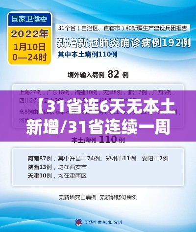 【31省连6天无本土新增/31省连续一周无本土新增】