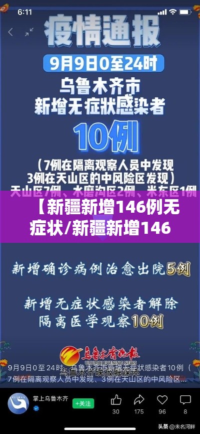 【新疆新增146例无症状/新疆新增146例无症状病例】