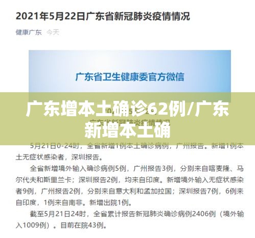 广东增本土确诊62例/广东新增本土确