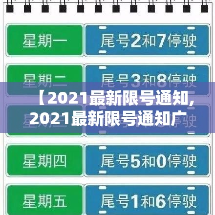 【2021最新限号通知,2021最新限号通知广宗】