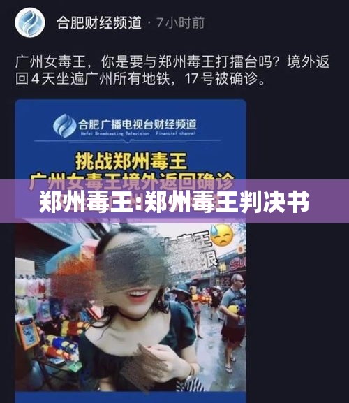 郑州毒王:郑州毒王判决书