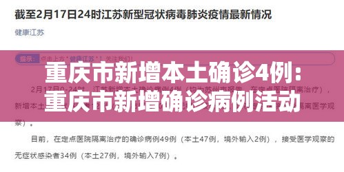 重庆市新增本土确诊4例:重庆市新增确诊病例活动轨迹 重庆市新增本土确诊4例:重庆市新增确诊病例活动轨迹