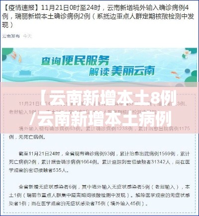 【云南新增本土8例/云南新增本土病例轨迹】