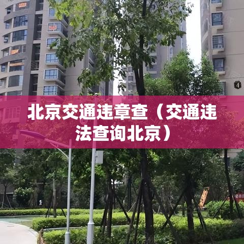 北京交通违章查（交通违法查询北京）