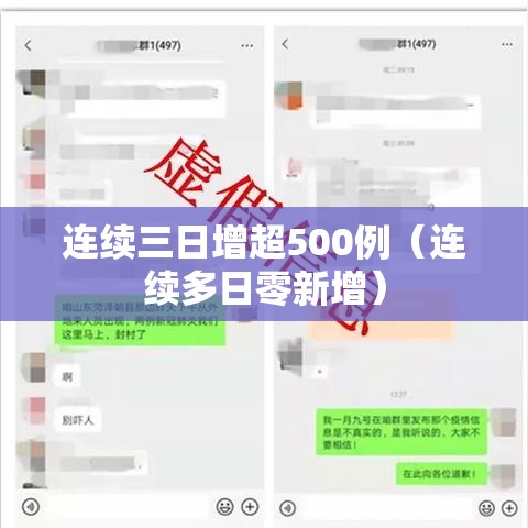 连续三日增超500例（连续多日零新增）