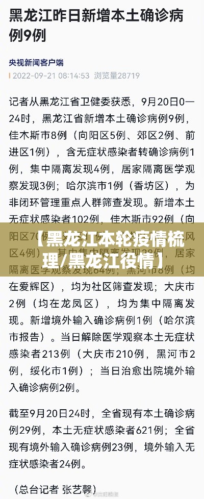 【黑龙江本轮疫情梳理/黑龙江役情】