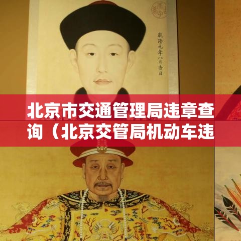北京市交通管理局违章查询（北京交管局机动车违章查询）