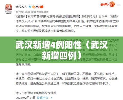 武汉新增4例阳性（武汉新增四例）