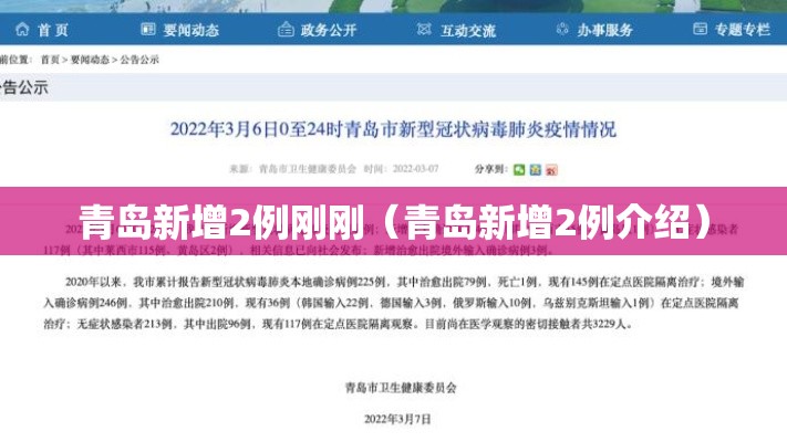 青岛新增2例刚刚（青岛新增2例介绍）