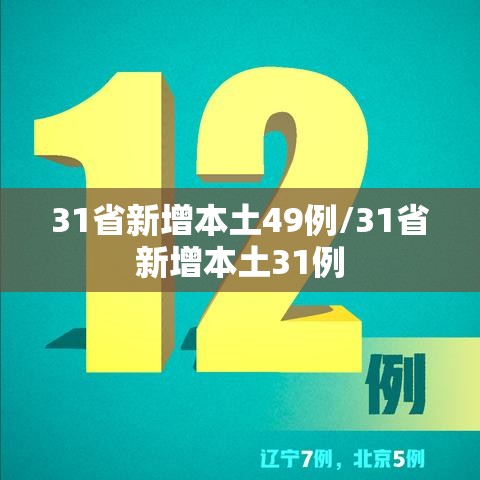 31省新增本土49例/31省新增本土31例 31省新增本土49例/31省新增本土31例