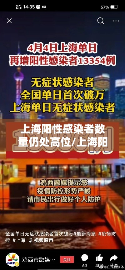 上海阳性感染者数量仍处高位/上海阳性新冠