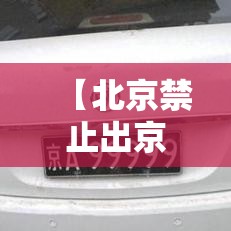 【北京禁止出京的文件,禁止出京的通知】