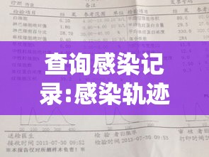 查询感染记录:感染轨迹查询 查询感染记录:感染轨迹查询