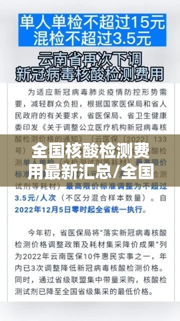 全国核酸检测费用最新汇总/全国核酸检测费用最新情况来了