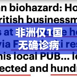 非洲仅1国无确诊病例:非洲确诊超175万