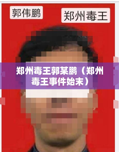 郑州毒王郭某鹏（郑州毒王事件始末）