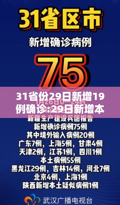 31省份29日新增19例确诊:29日新增本土病例是哪里的