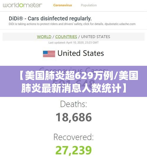 【美国肺炎超629万例/美国肺炎最新消息人数统计】