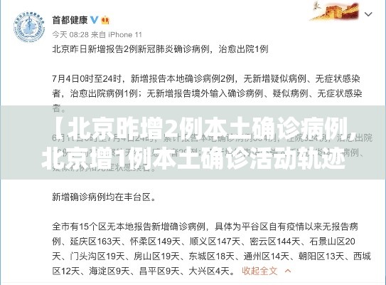 【北京昨增2例本土确诊病例,北京增1例本土确诊活动轨迹】