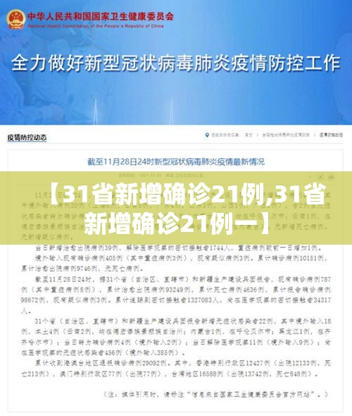 【31省新增确诊21例,31省新增确诊21例一】