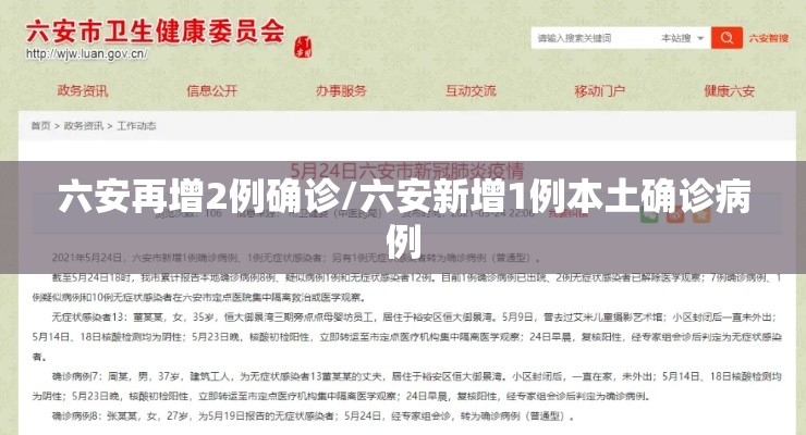 六安再增2例确诊/六安新增1例本土确诊病例
