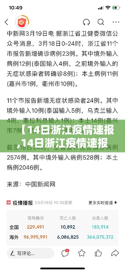 【14日浙江疫情速报,14日浙江疫情速报图】