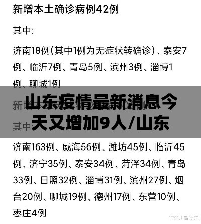 山东疫情最新消息今天又增加9人/山东疫情最新消息今天新增病例 新闻
