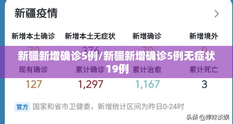 新疆新增确诊5例/新疆新增确诊5例无症状19例
