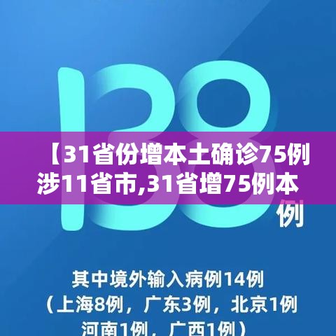 【31省份增本土确诊75例涉11省市,31省增75例本土确诊 涉4省】