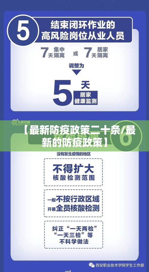 【最新防疫政策二十条/最新的防疫政策】