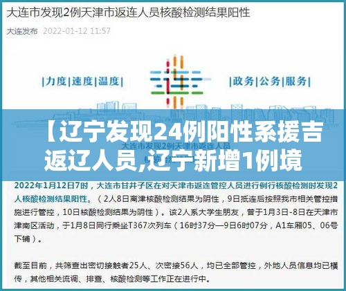 【辽宁发现24例阳性系援吉返辽人员,辽宁新增1例境外输入关联病例】