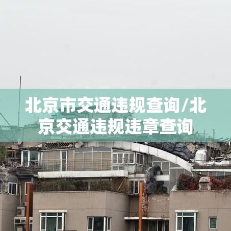 北京市交通违规查询/北京交通违规违章查询