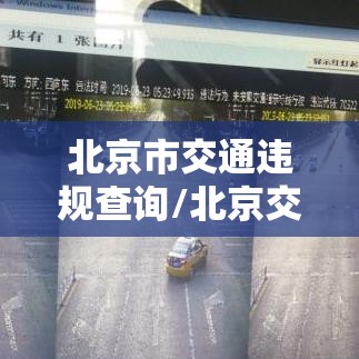北京市交通违规查询/北京交通违规违章查询