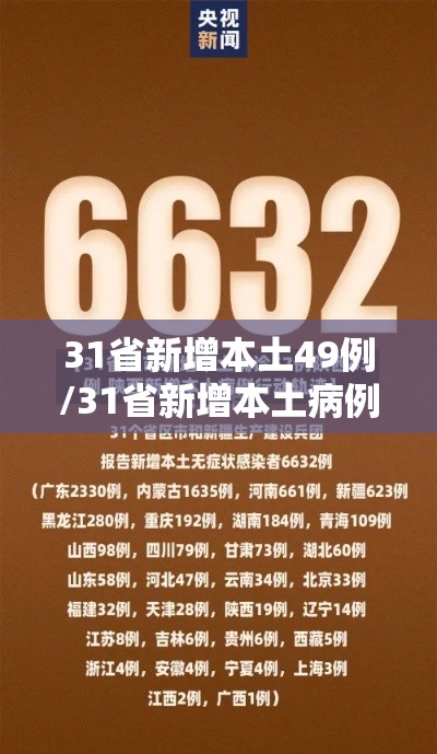 31省新增本土49例/31省新增本土病例85例