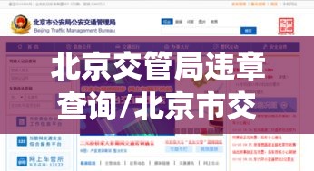 北京交管局违章查询/北京市交管局车辆违章查询app