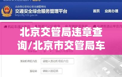 北京交管局违章查询/北京市交管局车辆违章查询app