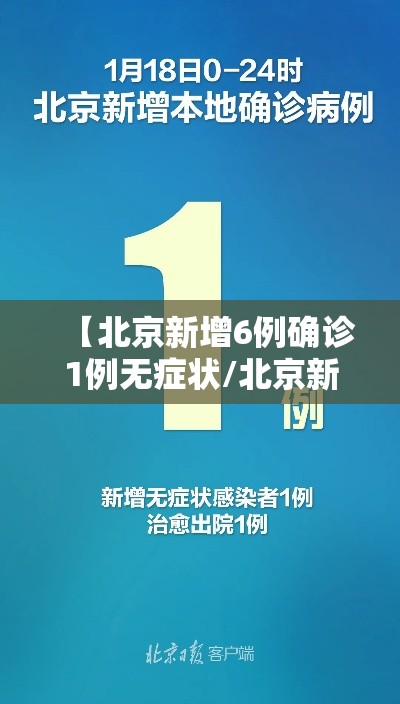 【北京新增6例确诊1例无症状/北京新增6例确诊病例】
