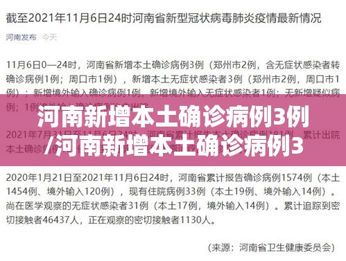 河南新增本土确诊病例3例/河南新增本土确诊病例3例是哪里的