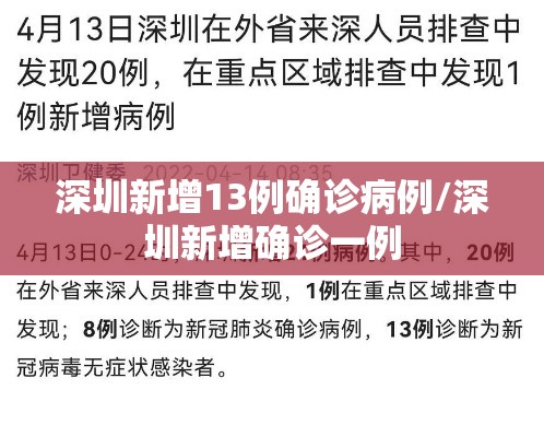 深圳新增13例确诊病例/深圳新增确诊一例