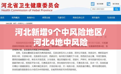 河北新增9个中风险地区/河北4地中风险