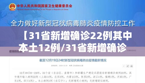 【31省新增确诊22例其中本土12例/31省新增确诊6例 其中本土3例】