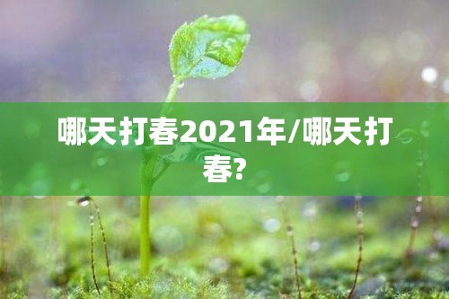 哪天打春2021年/哪天打春?