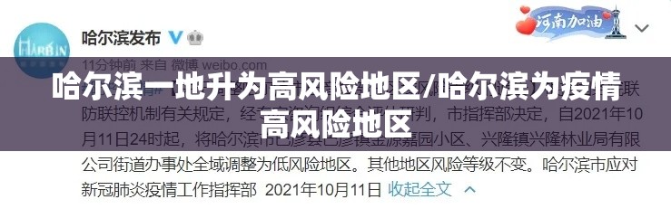 哈尔滨一地升为高风险地区/哈尔滨为疫情高风险地区