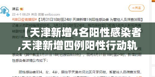 【天津新增4名阳性感染者,天津新增四例阳性行动轨迹】