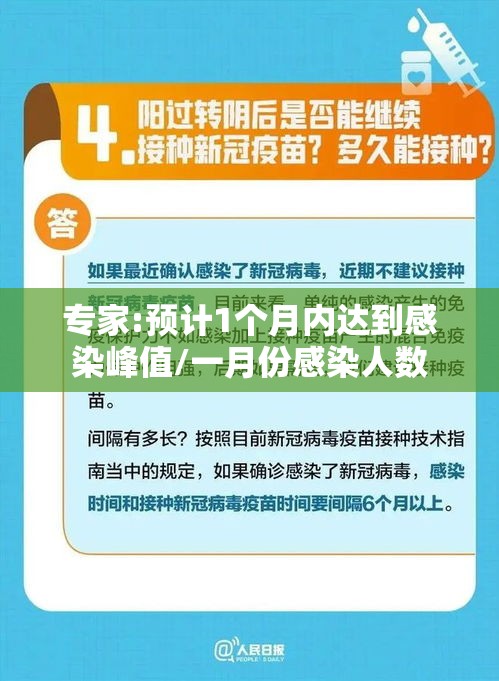 专家:预计1个月内达到感染峰值/一月份感染人数
