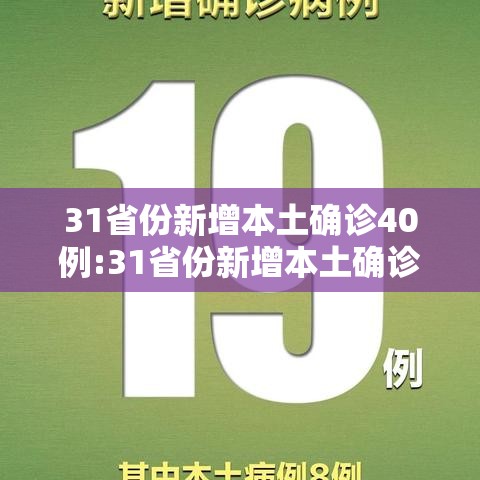 31省份新增本土确诊40例:31省份新增本土确诊40例 涉2省份
