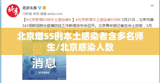 北京增55例本土感染者含多名师生/北京感染人数