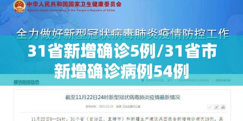 31省新增确诊5例/31省市新增确诊病例54例