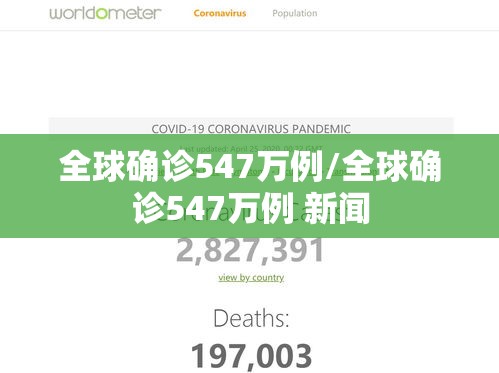 全球确诊547万例/全球确诊547万例 新闻