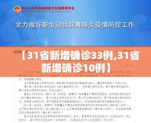 【31省新增确诊33例,31省新增确诊10例】 【31省新增确诊33例,31省新增确诊10例】